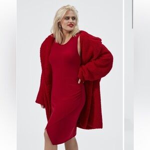 Leith Red Sleeveless Dress